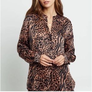 Rails mixed animal print top.           NWT